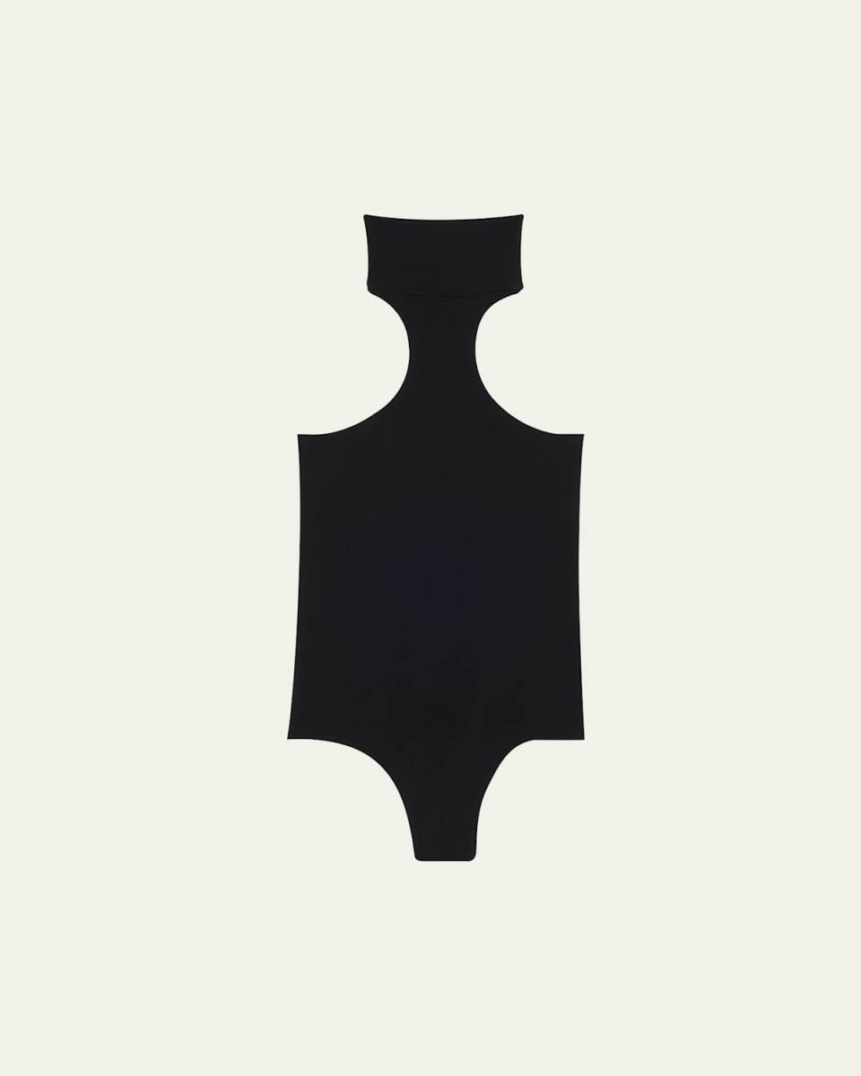 Ballet Racer Turtleneck Microfiber Bodysuit